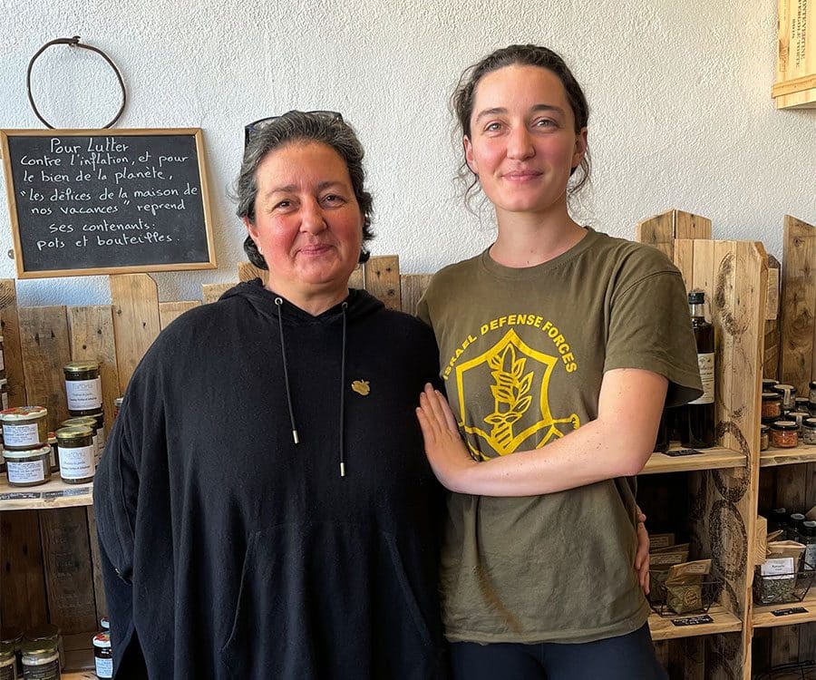 geraldine g et sa fille portrait