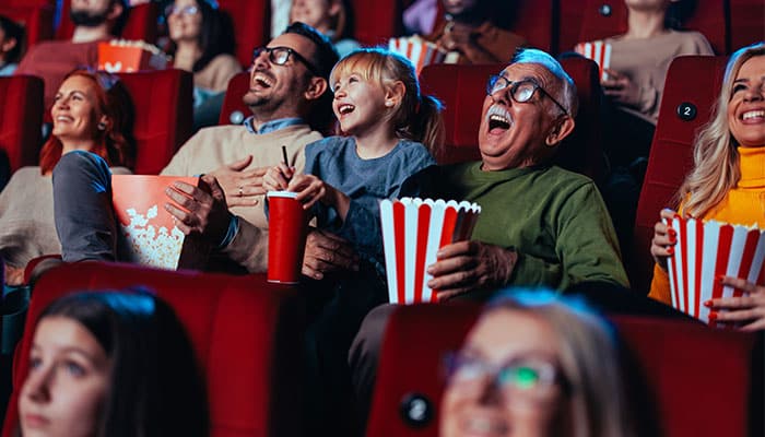 Salle de cinéma comble